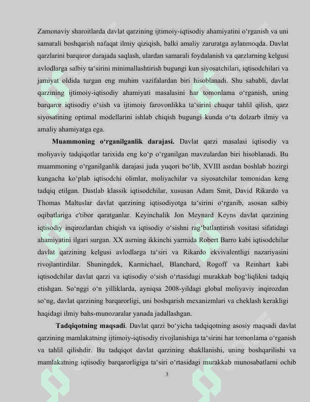 Davlat qarzining ijtimoiy iqtisodiy ahamiyati 3