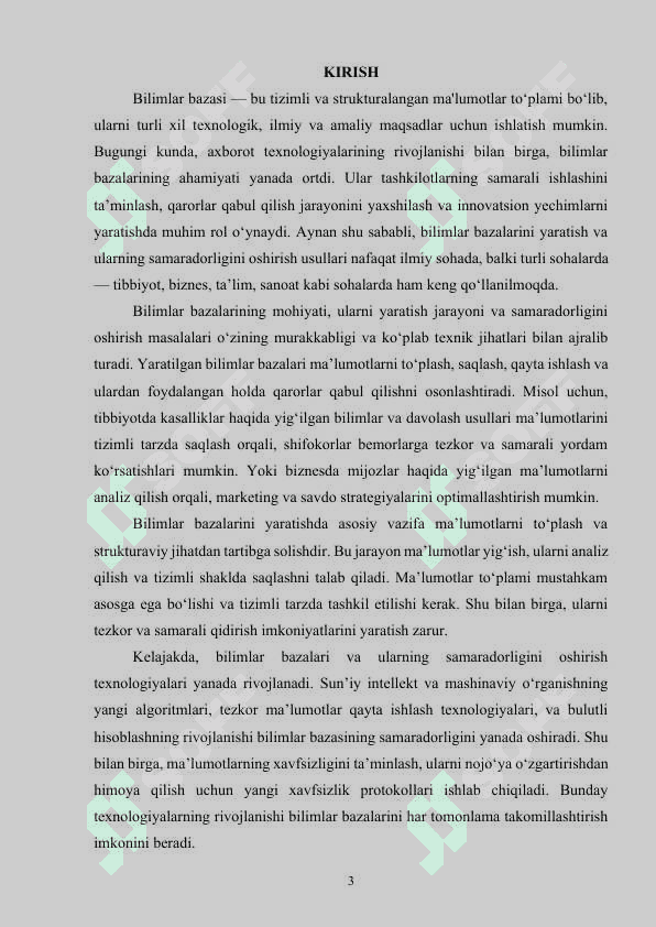 Bilimlar bazasi va bilimlarni namoyish qilish modellari tahlili 3