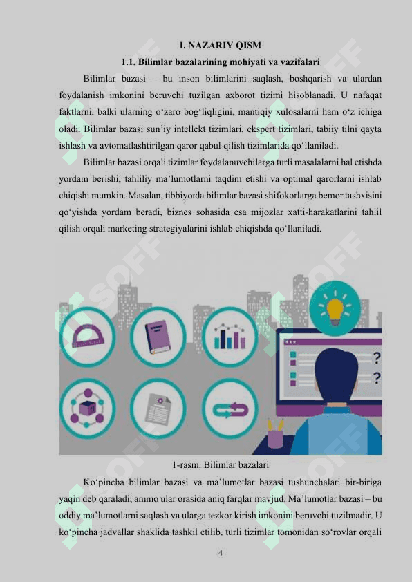 Bilimlar bazasi va bilimlarni namoyish qilish modellari tahlili 4
