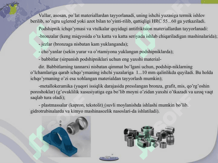 PODSHIPNIKLAR VA ULARNING TURLARI 7