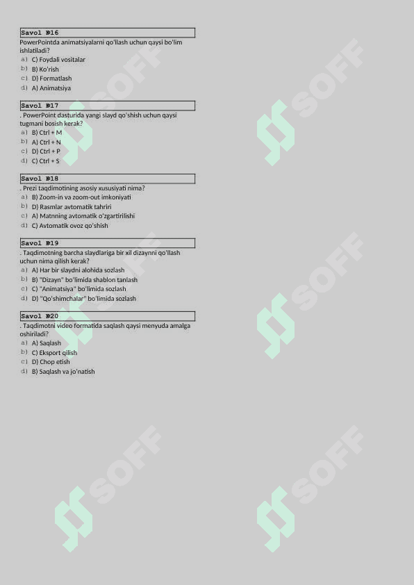 informatikadan test 4