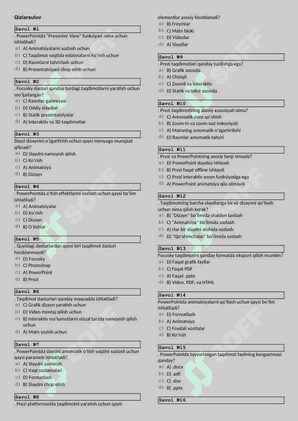 informatikadan test 7