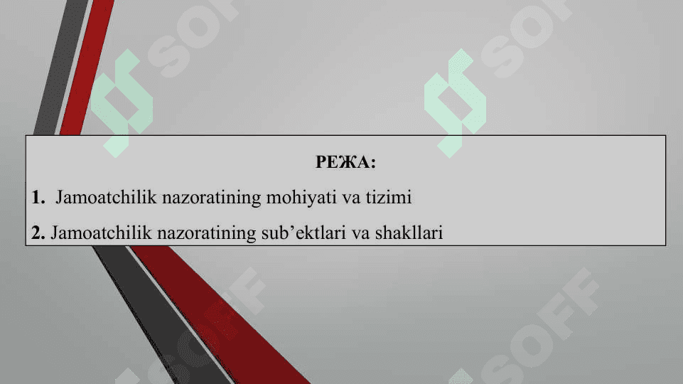 Jamoatchilik nazorati va davlat organlari faoliyatining ochiqligi 2