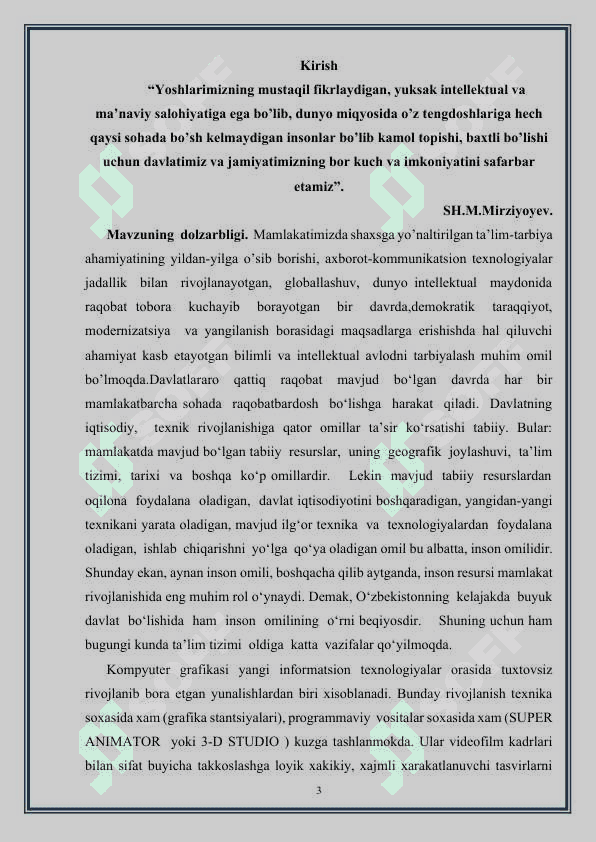 Kampyuter grafikasi. Adobe  photoshop dasturidan foydalanishning  ahamiyati va imkoniyatlari 3
