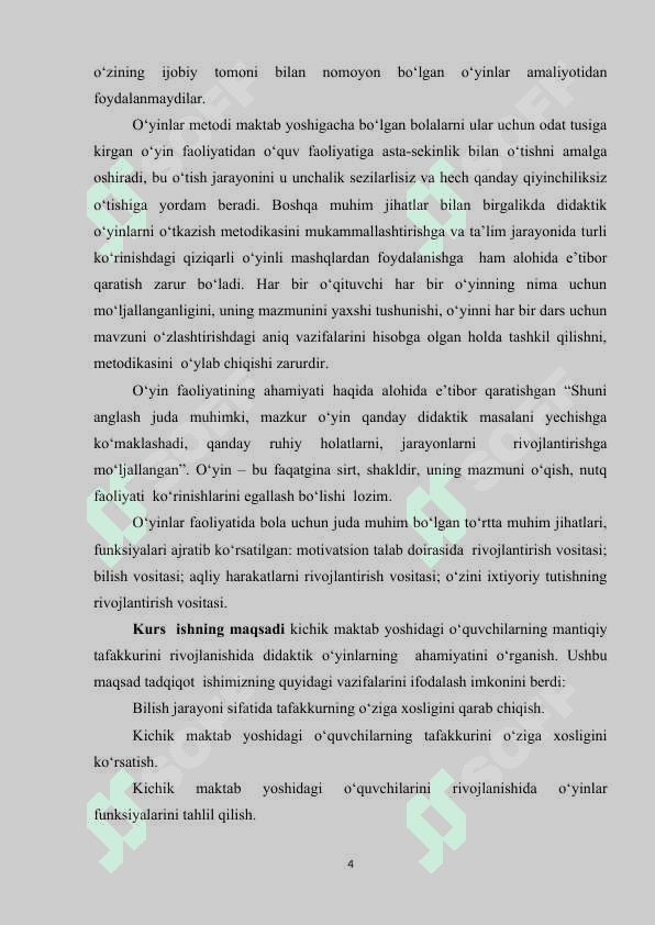 BOSHLANG'ICH SINF O`QUVCHILARINING MANTIQIY TAFAKKURINI O`STIRISH MASALALARI 3