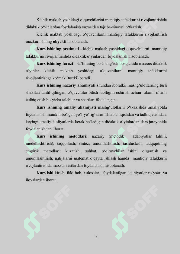 BOSHLANG'ICH SINF O`QUVCHILARINING MANTIQIY TAFAKKURINI O`STIRISH MASALALARI 4