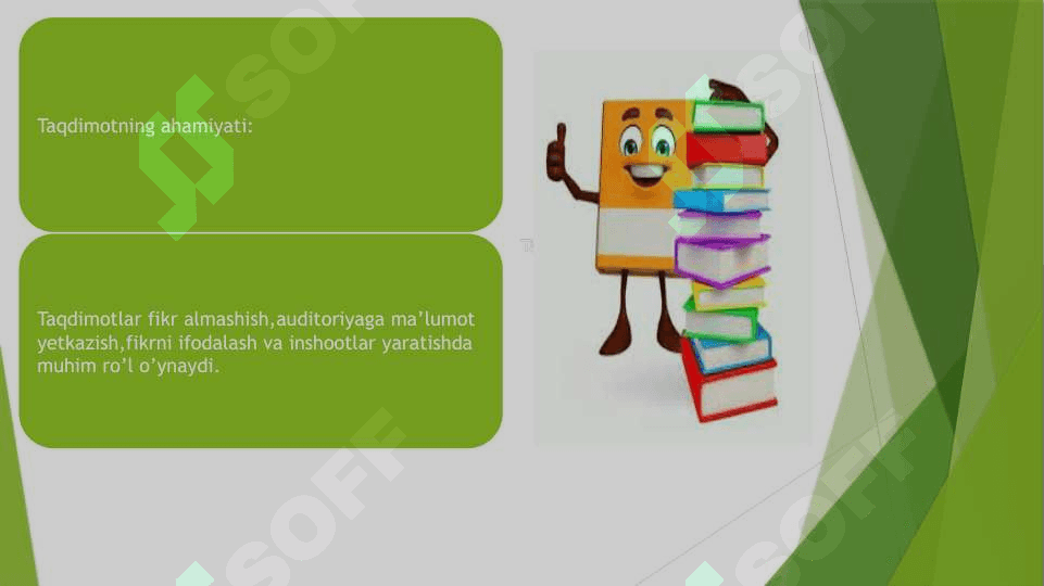 Taqdimotlar bilan ishlash texnologiyasi 4