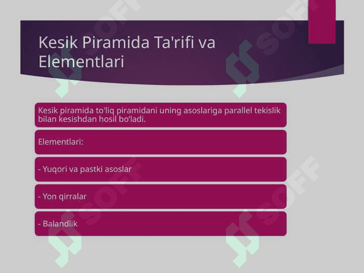 Kesik piramida va uning sirti 2