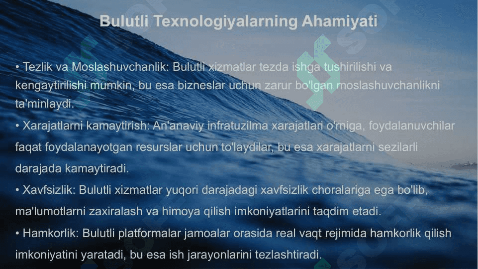 Bulutli texnologiyalarning ahamiyati 4