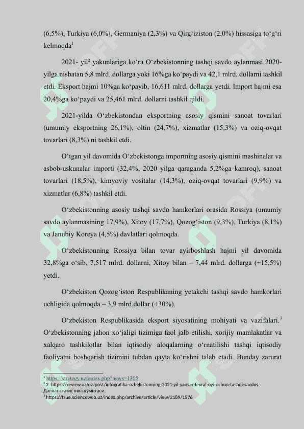 Mintaqalarning tashqi iqtisodiy aloqalari 8