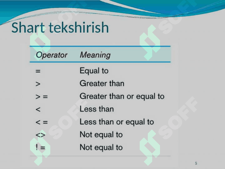 SQL tili va operatorlarini yozish 3