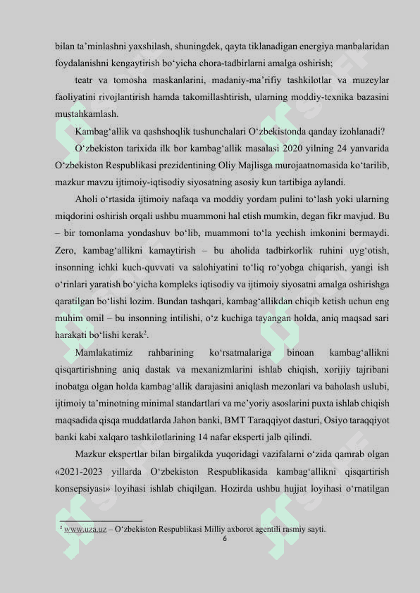 Jahonda (Osiyo davlatlari)da kambag‘allik va qashshoqlikning kamayishi 6