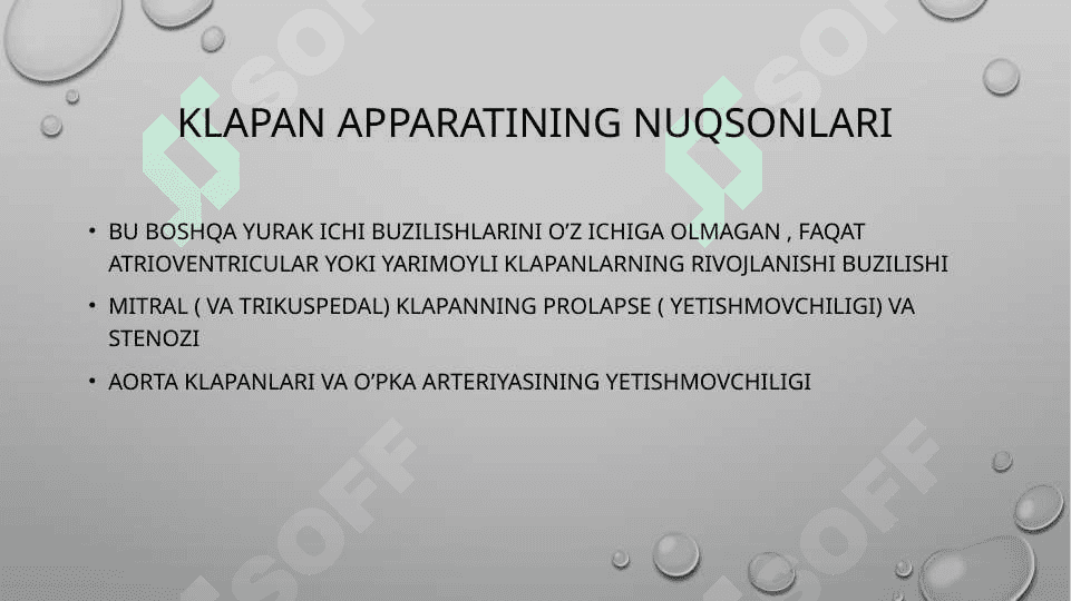 Yurak  tug’ma nuqsonlari 8