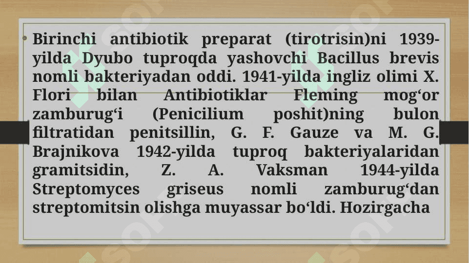 Antibiotiklar ishlab chiqarish1 3