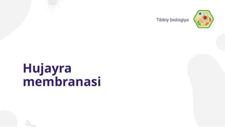 Hujayra membranasi 1