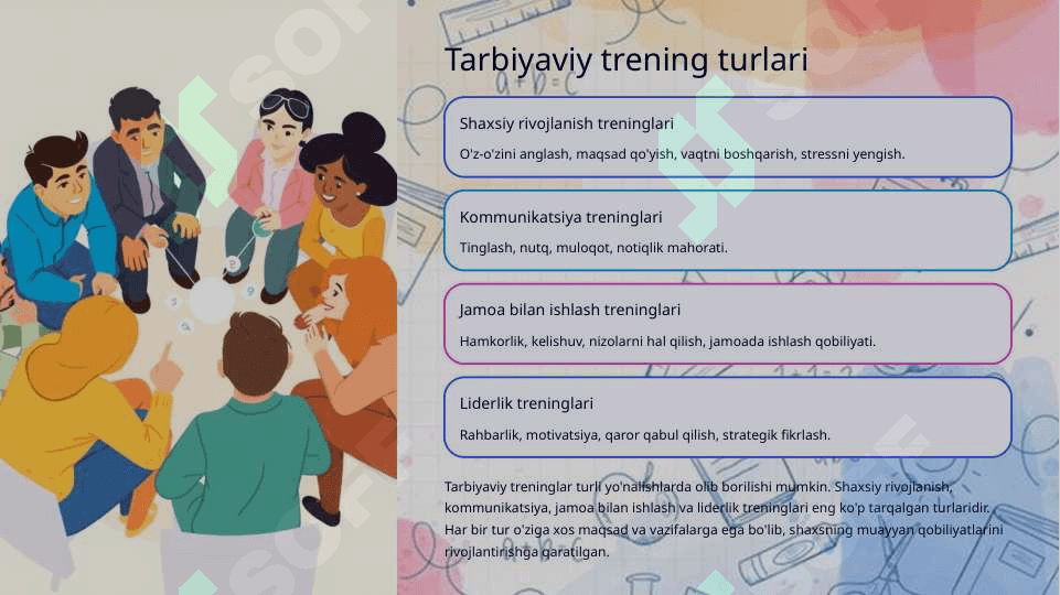 Tarbiyaviy ishlarni olib borishda treninglarda foydalanishning samaradorligi 4