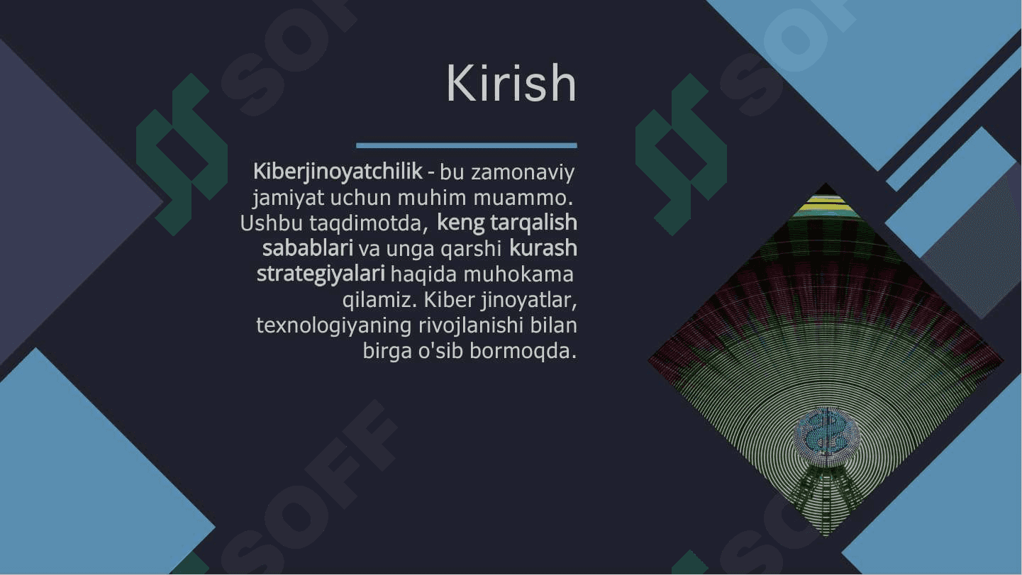 MAVZU:KIBERJINOYATCHILIK VA UNING KENG TARQALISH SABABLARI. 4