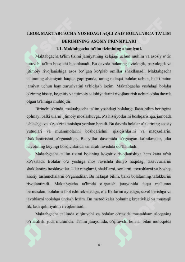 Maktabgacha yoshdagi aqli zaif bolalarga ta'lim tarbiya berish jarayonida nutqdan foydalanish 5
