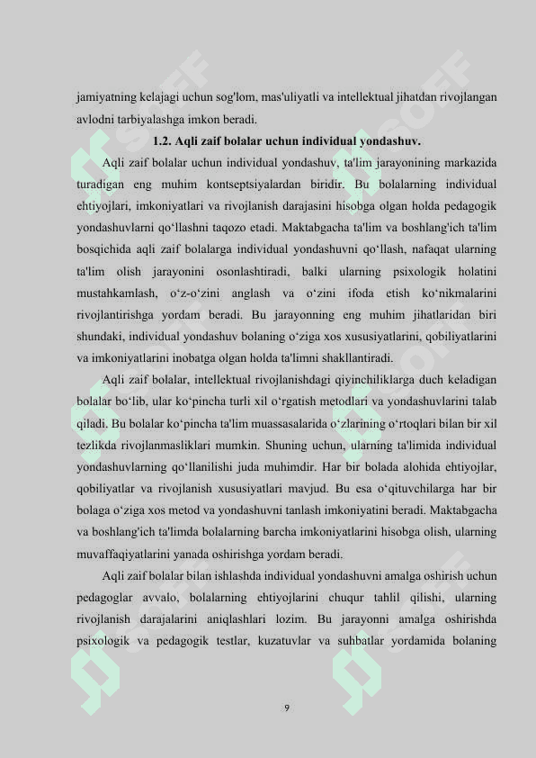 Maktabgacha yoshdagi aqli zaif bolalarga ta'lim tarbiya berish jarayonida nutqdan foydalanish 8