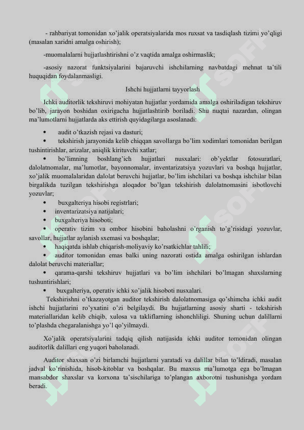 ichki audit o'tkazish 6