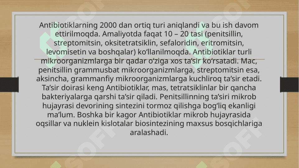 Antibiotiklar ishlab chiqarish 4