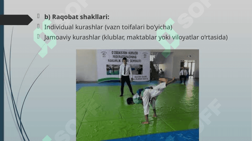 Bellashuv tashkil etish va hakamlik qilish (Kurash) 4