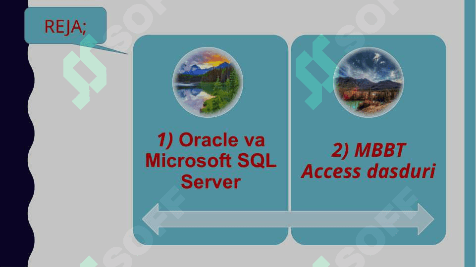 Oracle va Clipper tarmok MBBT bank soxadagi ma’lumotlarni kayta ishlashda qo‘llash texnologiyalari 2