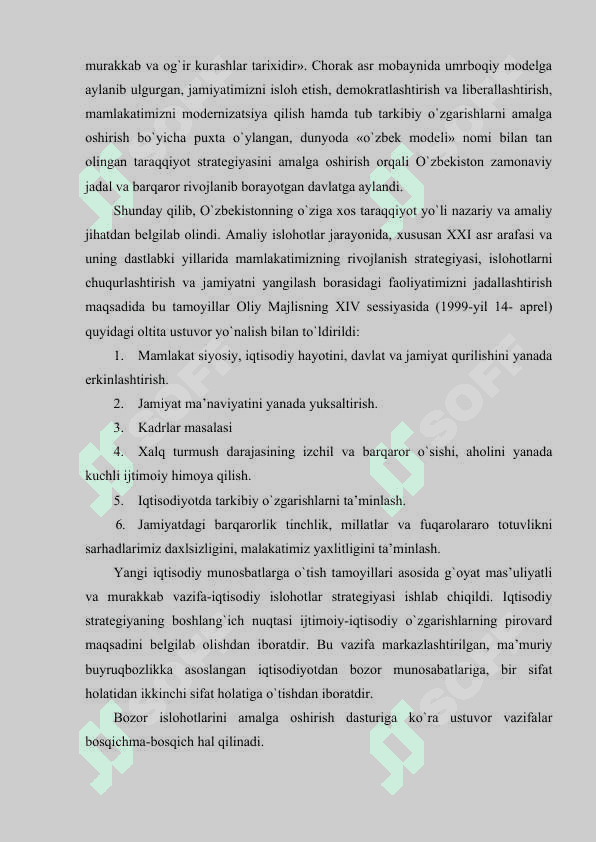 Mustaqillik yillarida O`zbekistondagi ijtimoiy-iqtisodiy taraqqiyot.doc 3