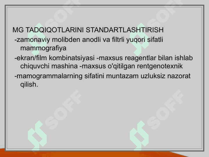 Ko'krak bezi kasalliklarining rentgen diagnostikasi 5
