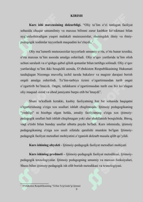 Ijtimoiy pedagogika fan va amaliy faoliyat sohasi sifatida. 3