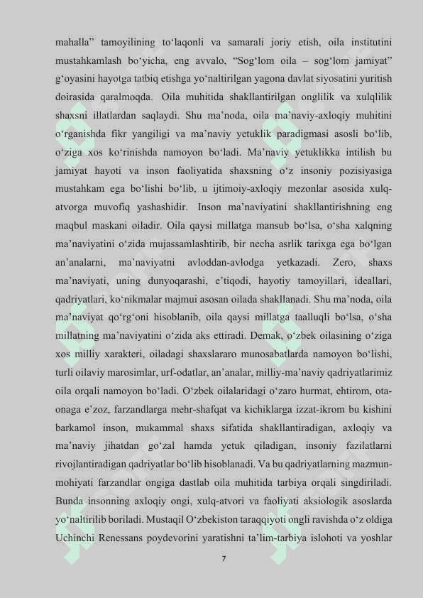 Oilalarning iqtisodiy barqarorligi 6