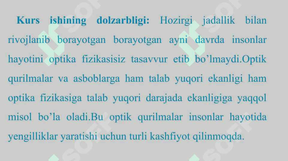 Optik asboblar . Optika fanidan taqdimot 3