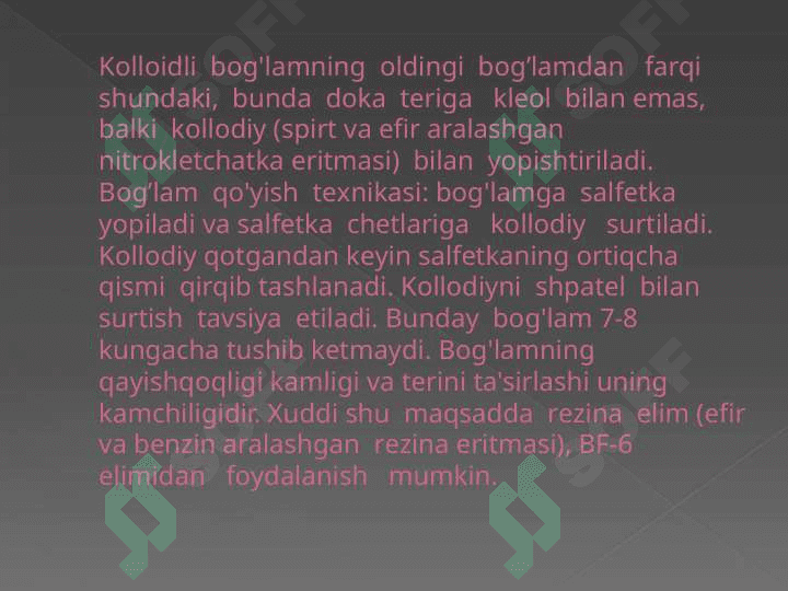 Desmurgiya va bog’lov turlari 4