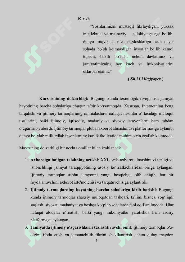 Ijtimoiy tarmoqlar 2