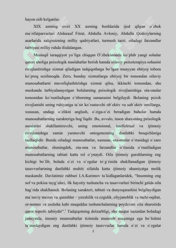 OILAVIY MUNOSABATLAR TIZIMIDA BOLANING O‘ZINI-O‘ZI ANGLASHI MUAMMOSI. 4
