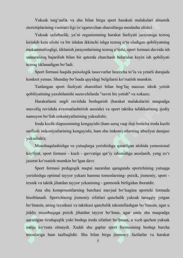 MAKROSIKLLARDA MASHG`ULOTLAR JARAYONINING TUZISH METODIKASI 5