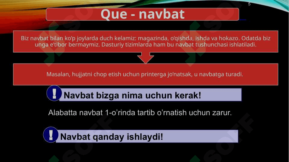 queue konteyner sinfi 5