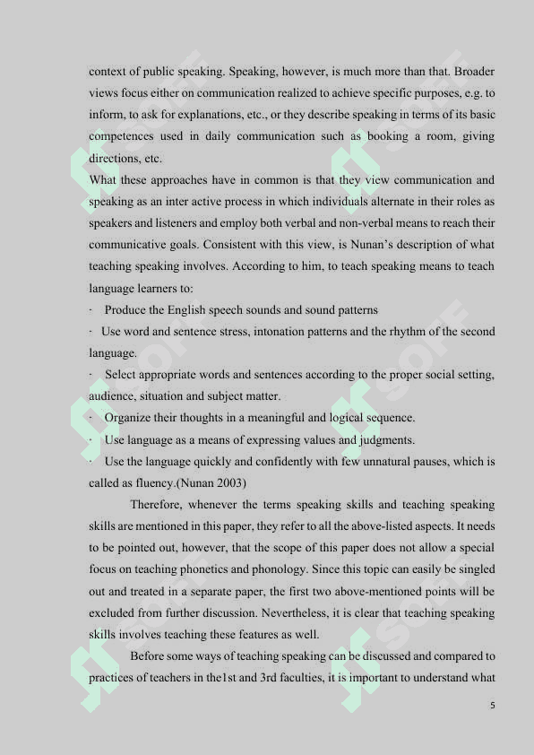 Developing Speaking Skills in Foreign Language Teaching 5