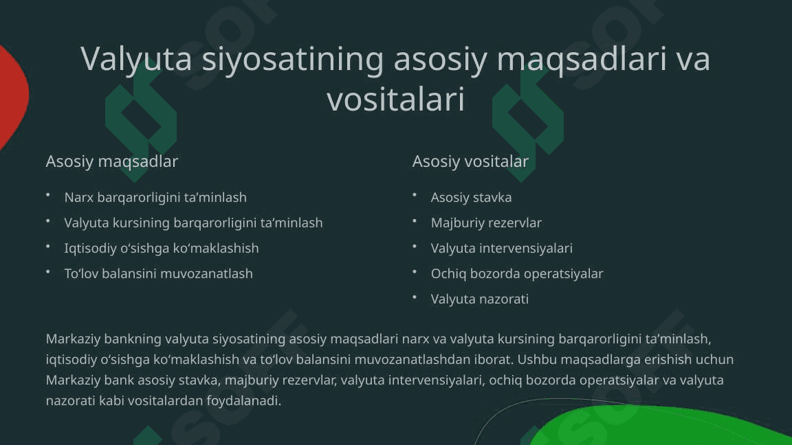 Markaziy bankning valyuta siyosati 3