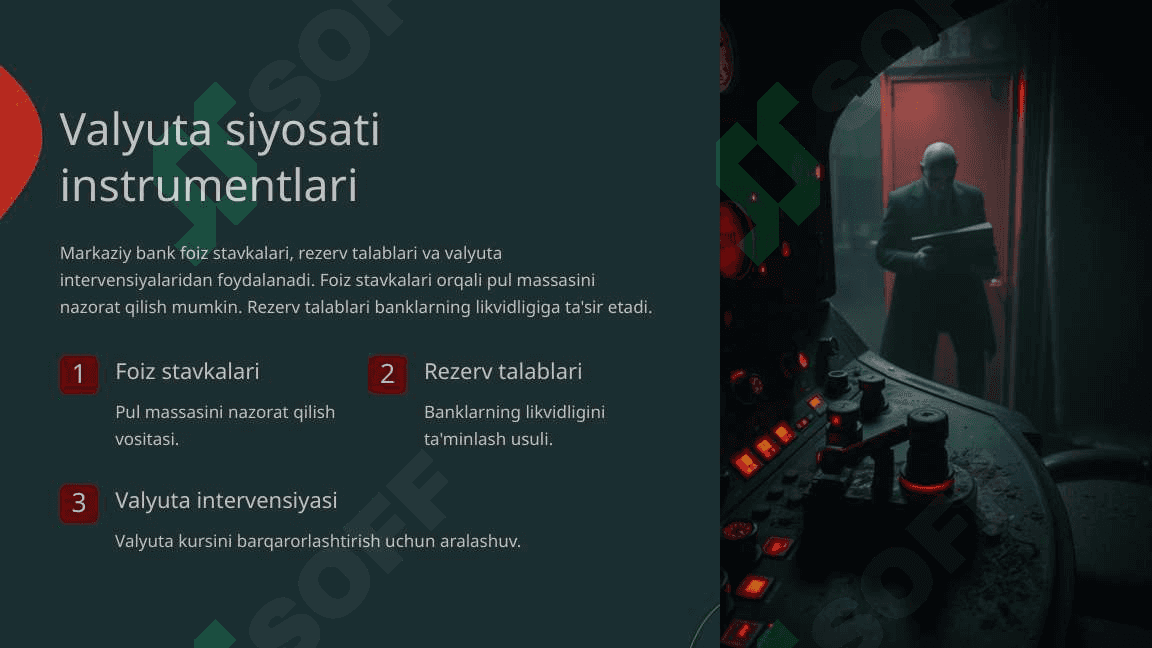 Markaziy bankning valyuta siyosati 5