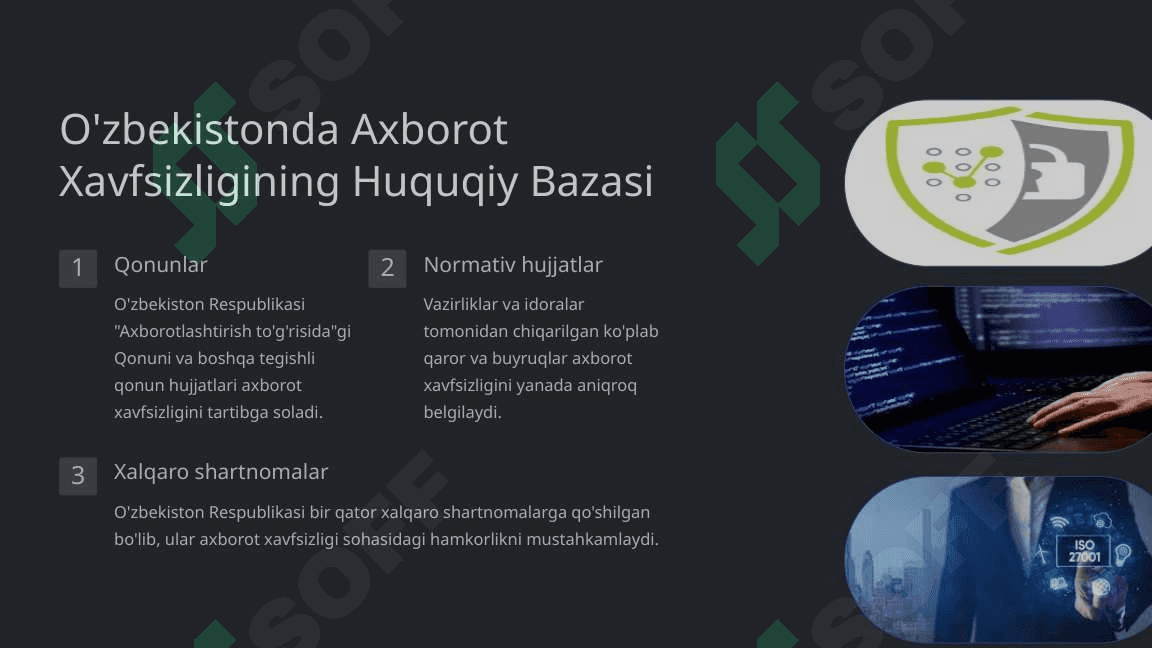 O'zbekistonda axborot xavfsizligining manaviy va huquqiy asoslari 4