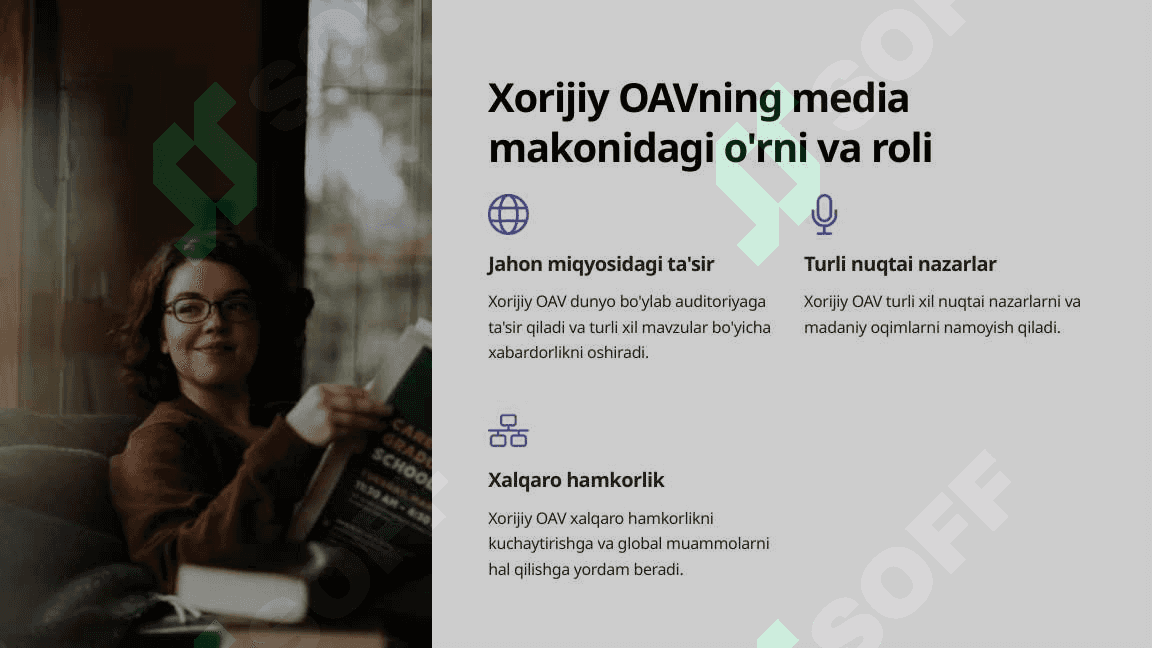 Xorijiy ommaviy axborot vositalarining media makondagi o'rni. 3