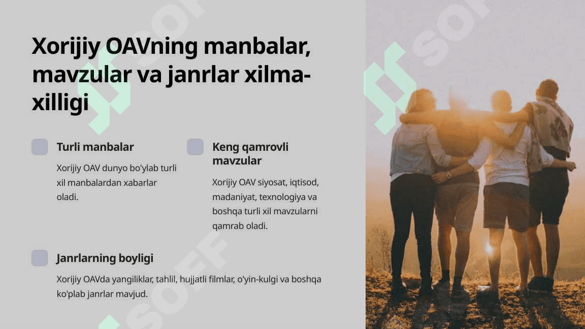 Xorijiy ommaviy axborot vositalarining media makondagi o'rni. 4