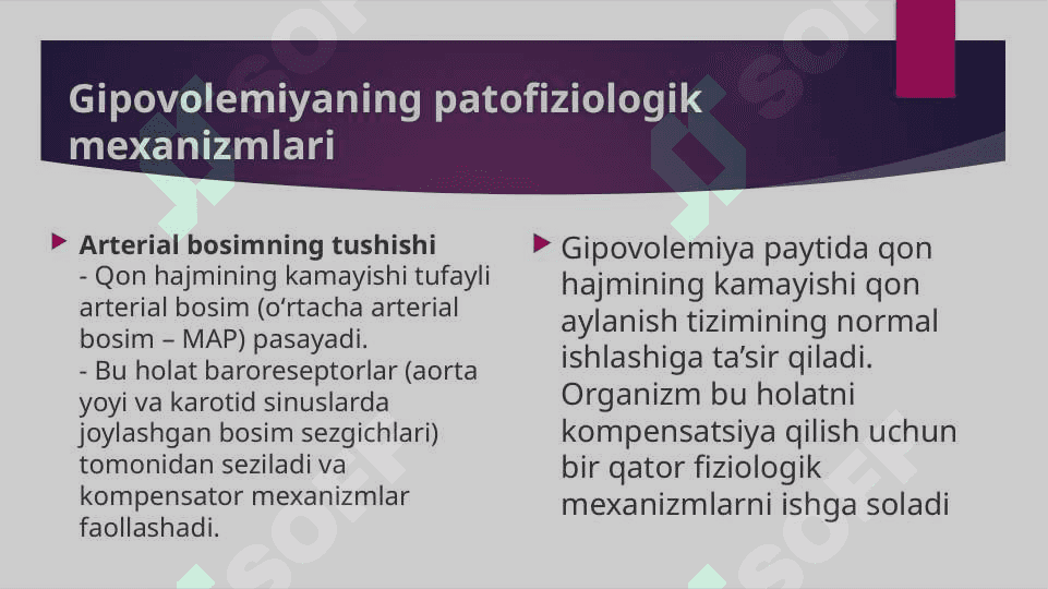 Gipovolemiyalarda qon aylanishining oʻzgarishlari 4