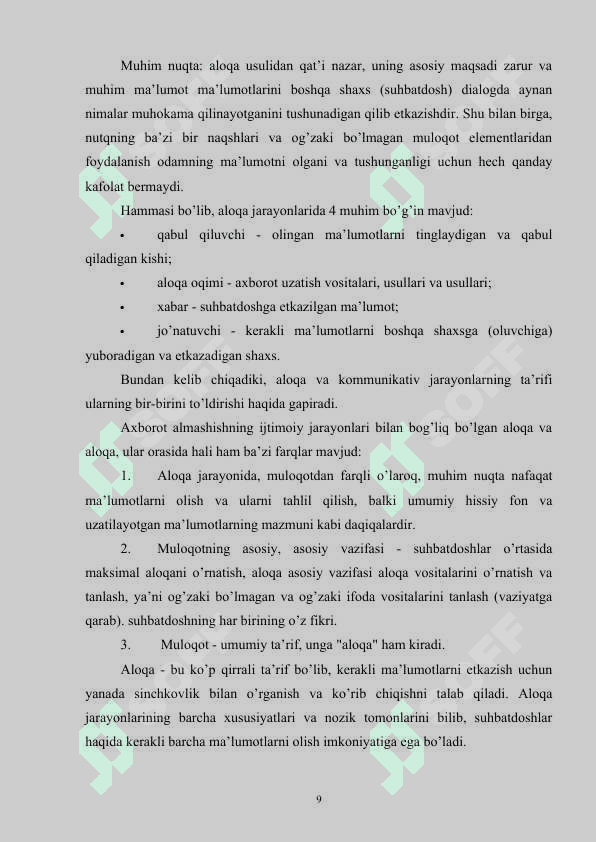 MULOQOT TIZIMI VA UNING AHAMIYATI 8