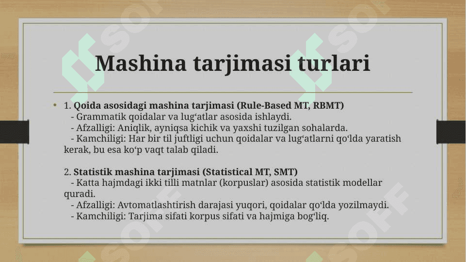 Mashina tarjimasi. Kompyuter leksikografiyasi 4
