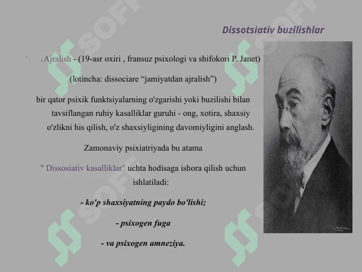 Dissosiativ buzilishlar 2