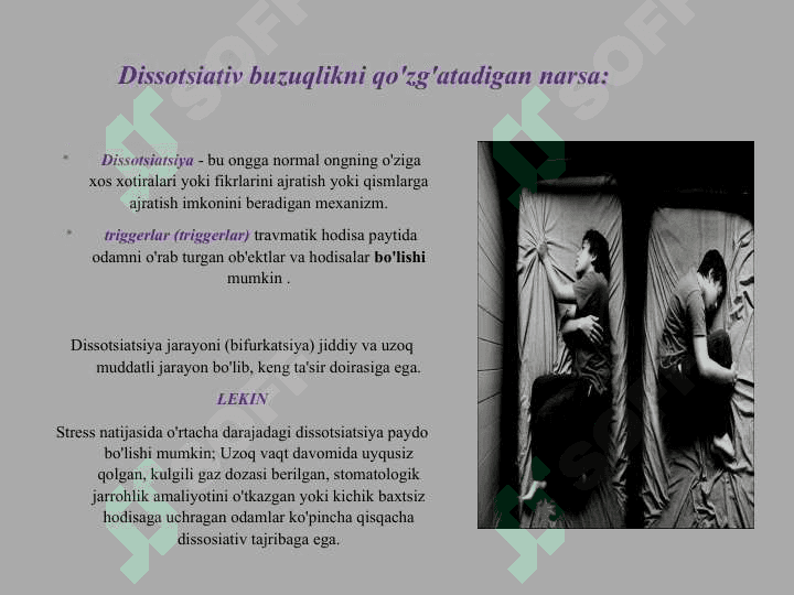 Dissosiativ buzilishlar 3