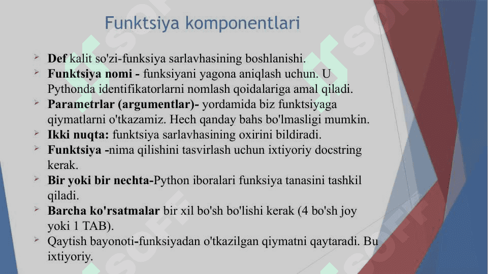 Funksiyalarning tuzilishi 7
