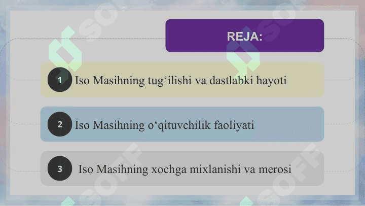 Iso Masih Iisus Xristos  hayotiga doir ma'lumotlar 2